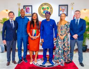 Sanwo-Olu and Didier Drogba